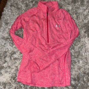 Under Armor Small pink half zip